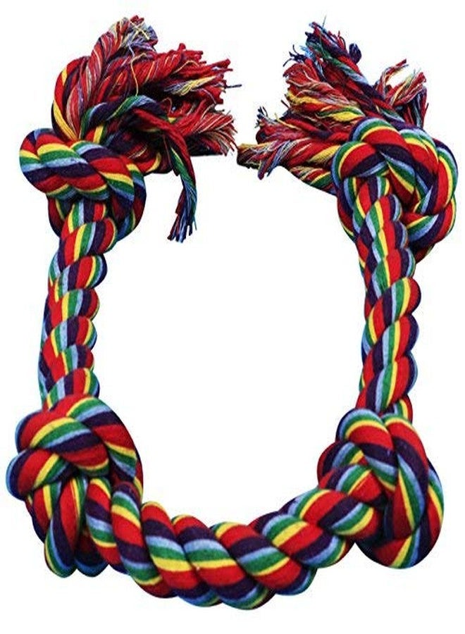 Pet Believe 6 Knots Cotton Rope Dog Chew Toy for Medium to Adult Dogs 30 Inch Long - Extra Durable Indestructible Dog Toy for Aggressive Chewers for Large Breeds - Image 2